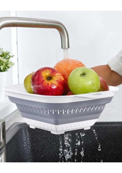 Kolay Taşıma Katlanabilir Süzgeç, Pratik ve Hafif Mutfak Yardımcısı fiyatları