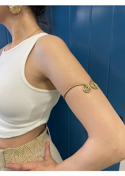 Saf Pirinç Pazu Bilekliği Armcuff