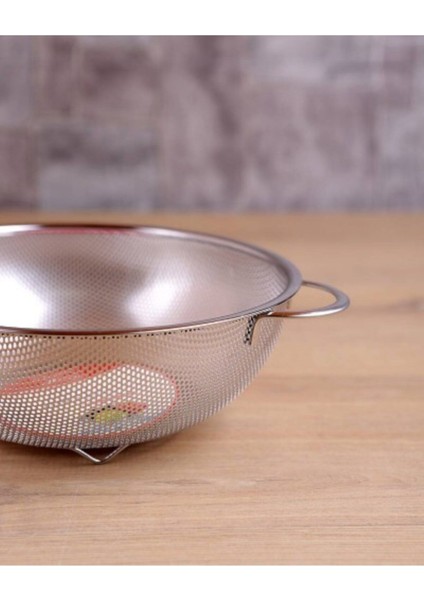 Paslanmaz Çelik Makara Süzgeçi 26 Cm, Dayanıklı ve Şık Makarna Süzgeç Aparatı fiyatları