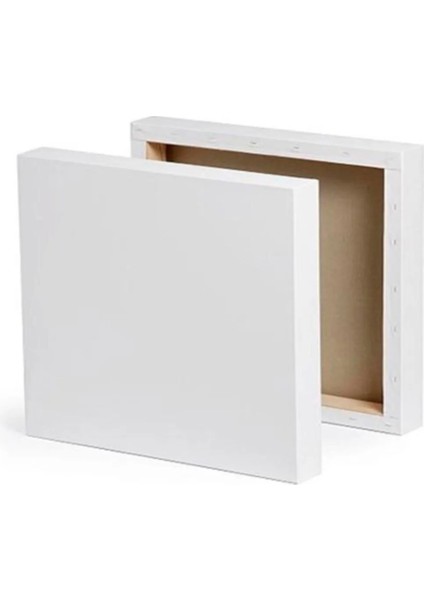 20X20CM 3'lü Kare Set Arkadan Zımbalı Yüksek Kaliteli Astarlı Hazır Tuval Boş Tuval Tablo fiyatları