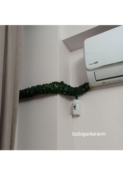 7 Metre Klima ve Gaz Borusu Gizleme ve Saklama, Yeşil Yapay Bitki ile Şık Çözüm