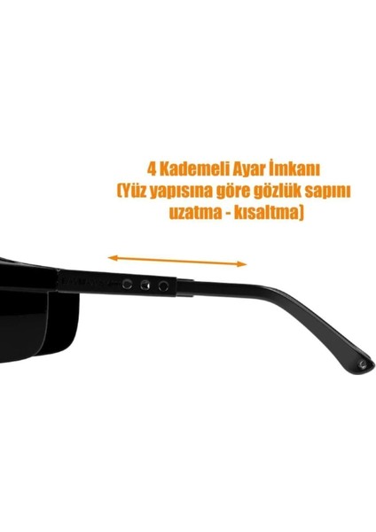 Gözlük Kulak Ayarlı Kaynakçı Güvenlik Koruyucu Siyah 12'li Set fiyatları
