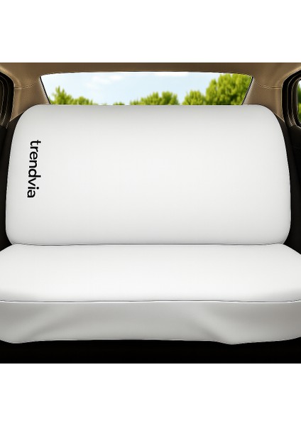 Beyaz Penye Oto Koltuk Kılıfı Takımı - Ön ve Arka Koltuklar Için Uyumlu Servis Tipi Kılıf fiyatları