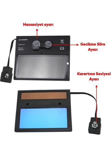 Güneş Enerjili, Pilli, Ayarlanabilir Otomatik Kararan Kaynak Maskesi fiyatları