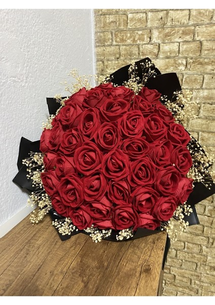 Kırmızı Yapay Gül 41 Adet Tek Dal, 51-80 Cm, Kız Isteme Şıklığı Için Ideal fiyatları
