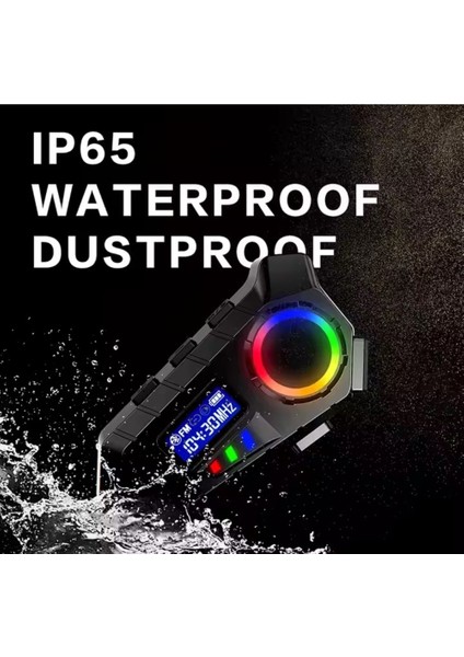 Y30 Motosiklet Kask Bluetooth Kulaklık Interkom Fm Radyolu