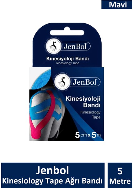 Jenbol Tape 5 cm x 5 M - Mavi