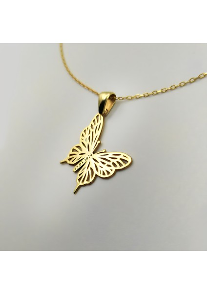 925 Ayar Gümüş Kişiselleştirilebilir Kelebek Sembolü ve Tarih Kolye modelleri