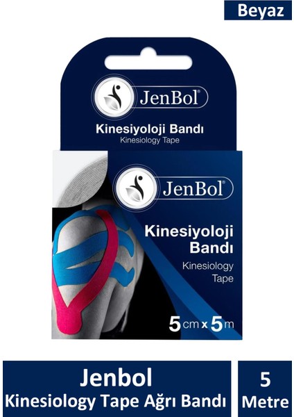 Jenbol Tape 5 cm x 5 M - Beyaz