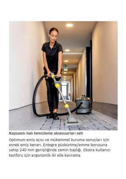 Puzzi 10/1 Halı Koltuk Yıkama Makinesi-Deterjan Kullanılabilir Yüksek Güçlü Halı ve Zemin Yıkama + 16 yıkama Karcher deterjan Tablet+ Mini Hav-yün temizleyici