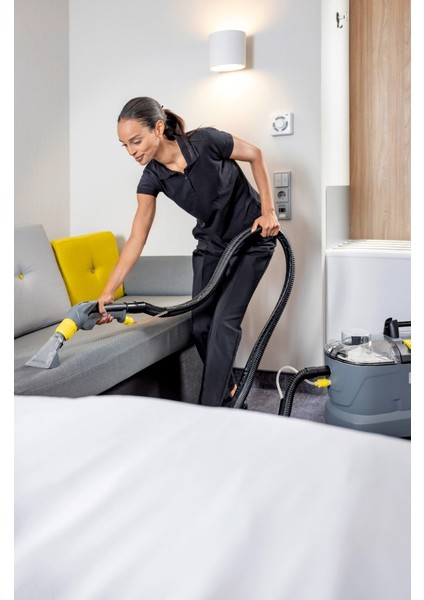 Puzzi 10/1 Halı Koltuk Yıkama Makinesi-Deterjan Kullanılabilir Yüksek Güçlü Halı ve Zemin Yıkama + 16 yıkama Karcher deterjan Tablet+ Mini Hav-yün temizleyici