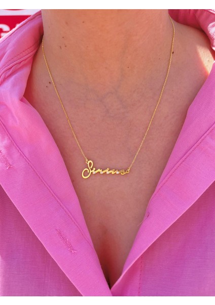 925S | Istediğiniz Yazdır Taşlı Kolye