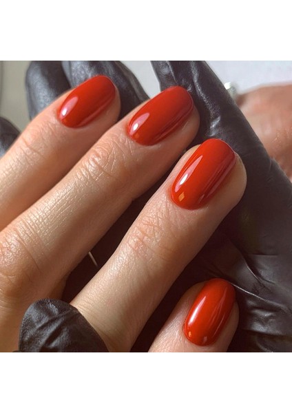 Nar Çiçeği Düz Kısa 24’lü Takma Tırnak Seti ve Zararsız Yapıştırıcı