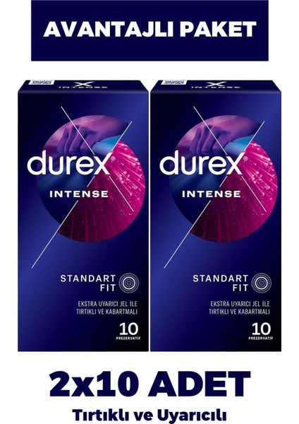 Intense Prezervatif 10'lu 2 Adet