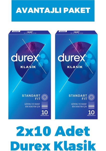 Klasik Prezervatif 10'lu 2 Adet