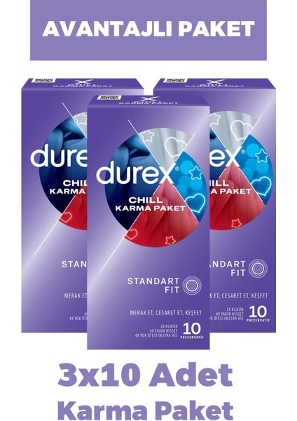 Chill Prezervatif 10'lu 3 Adet