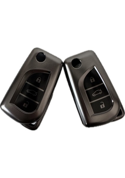 Toyota Yaris Uyumlu Anahtar Kılıfı Plastik 2 Adet PNT131