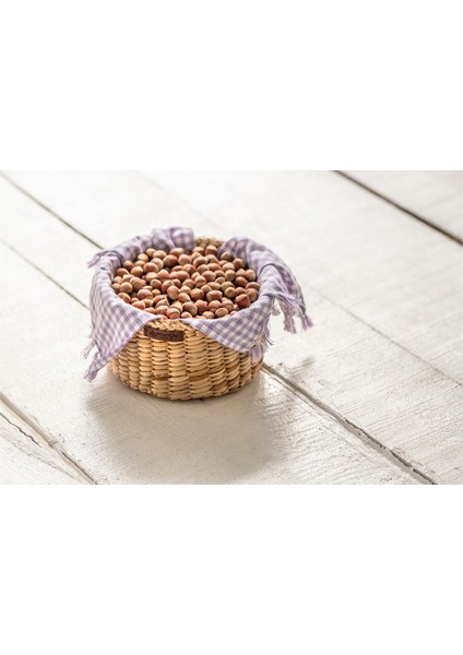 %100 El Yapımı Sık Dokuma Doğal Hasır Sepet | 20X12 cm Çok Amaçlı Organizer | Mutfak, Salon, Yatak Odası Düzenleyici