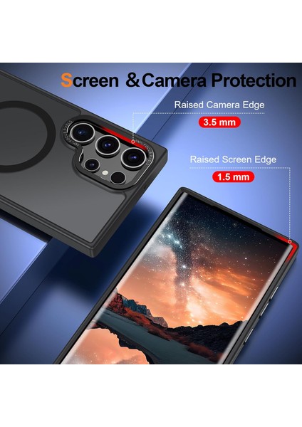 Samsung Galaxy S23 Ultra Uyumlu Kamera Korumalı Magsafe Wireless Şarj Özellikli Mat Silikon Kılıf modelleri