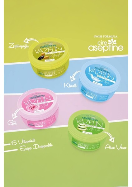 Cire Aseptine Vazelin Aloevera 150 ml 4 Adet fiyatları