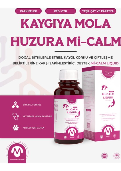 Mi-Calm Bitkisel Kedi Köpek Sakinleştirici Sıvı fırsatları