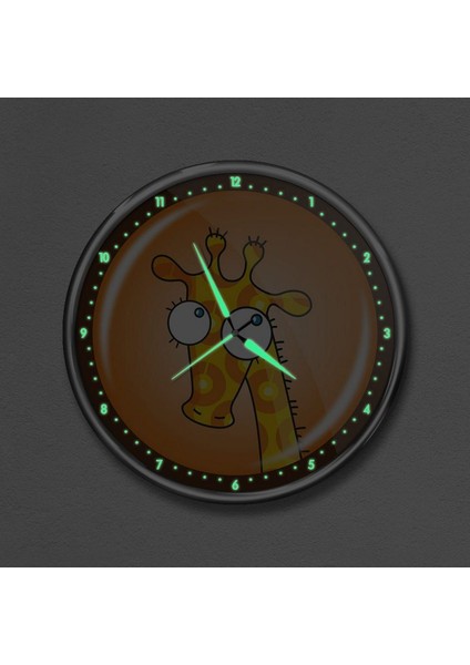 Gece Parlayan Çocuk Odası Duvar Saati, Beyaz, Şık ve Eğlenceli Tasarım fiyatları