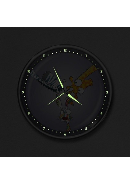 Çocuk Odası Gece Parlayan Renkli Duvar Saati, Beyaz fiyatları