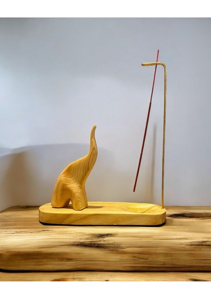 El Yapımı Ahşap Fil Tütsülük 30 cm Doğal Selvi Ağacı Meditasyon ve Hediye Seçenekleri fırsatları