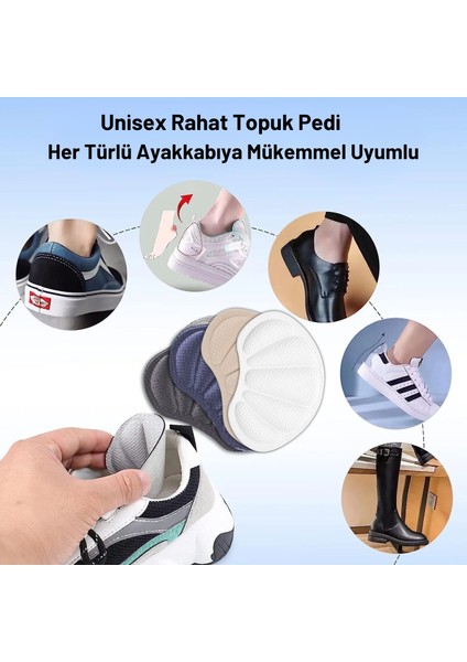 Topuk Arkası Vurma Önleme Pedi, Yapışkanlı Ayakkabı Vurma Önleyici Topuk Arkası Korumalığı