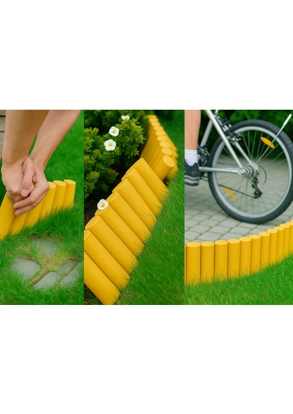 Bahçeshop Star Gardentools Sarı Çim Bordürü 2.3 Metre Çim Ayırıcı Sarı modelleri