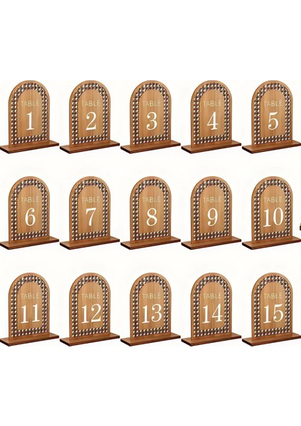 Ahşap Masa Numaratörü (1-10 Arası)