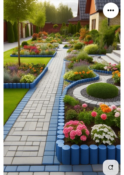 Bahçeshop Star Gardentools Mavi Çim Bordürü 2.3 Metre Çim Ayırıcı Mavi fiyatları