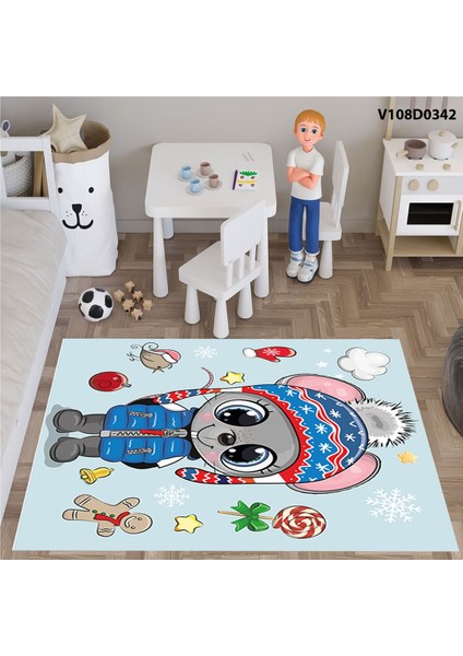 Sevimli Çocuk ve Bebek Odası Seti: Perde, Yatak Örtüsü, Halı, Duvar Saati, Yastık ve Kılıf fırsatları