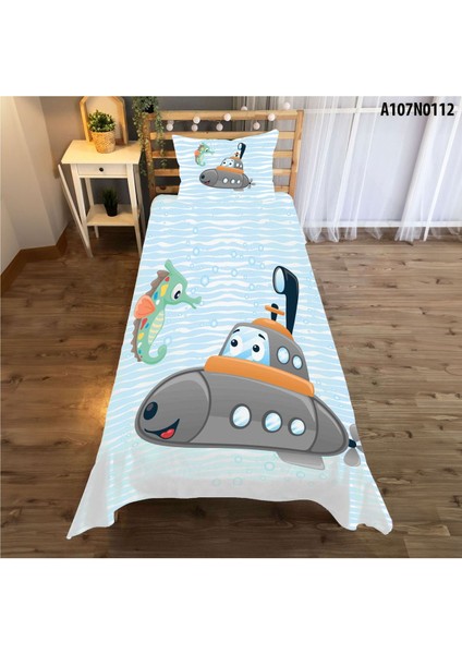 Su Altı Temalı Çocuk ve Bebek Odası Seti, Perde, Yatak Örtüsü, Halı, Duvar Saati, Yastık, Kılıf modelleri