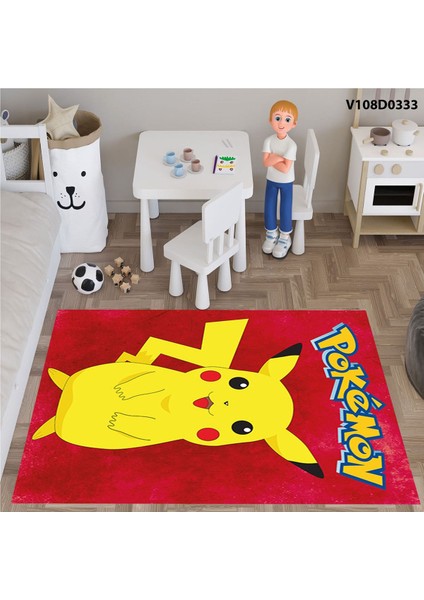 Pikaçu Desenli Çocuk ve Bebek Odası Seti: Perde, Yatak Örtüsü, Halı, Duvar Saati, Yastık, Kılıf fırsatları