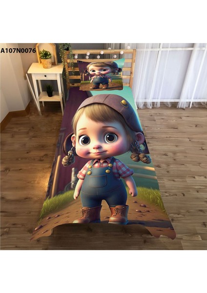 Renkli Çocuk ve Bebek Odası Seti: Perde, Yatak Örtüsü, Halı, Duvar Saati, Yastık, Kılıf modelleri