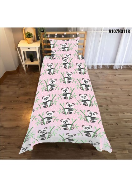 Sevimli Panda Çocuk ve Bebek Odası Seti: Perde, Yatak Örtüsü, Halı, Duvar Saati, Yastık, Kılıf modelleri