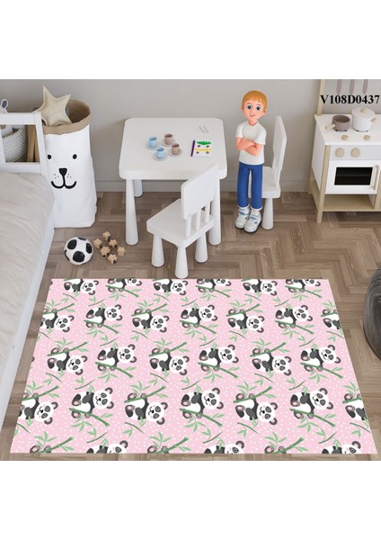 Sevimli Panda Çocuk ve Bebek Odası Seti: Perde, Yatak Örtüsü, Halı, Duvar Saati, Yastık, Kılıf indirimleri
