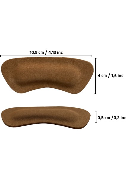 Deri Extra Yumuşak Topuk Arkası Vurma Önleme Pedi, Yapışkanlı Topuk Arkası Korumalığı 1 Çift fiyatları