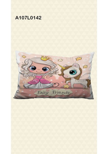 Prenses Desenli Pembe Çocuk ve Bebek Odası Seti (Perde, Yatak Örtüsü, Duvar Saati, Yastık)