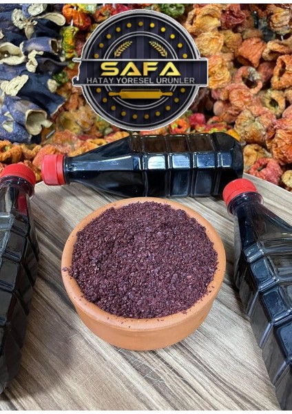 Hatay Yöresel Taze Köy Sumağı Öğütülmüş & Lezzetli Yaprak Toz Sumak 1 kg