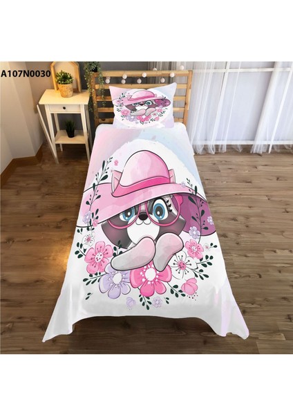 Pembe Kedi Desenli Çocuk ve Bebek Odası Seti: Perde, Yatak Örtüsü, Duvar Saati, Yastık, Kılıf fiyatları
