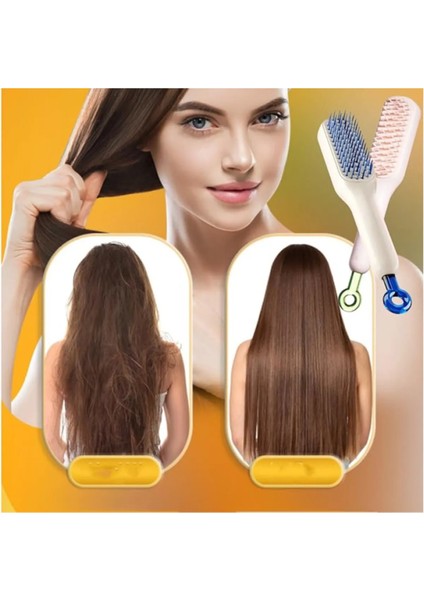 Kendini Temizleyen Saç Tarağı Masaj Etkili Elektriklenmeyi Önleyen Statik Saç Fırçası Tarak fiyatları