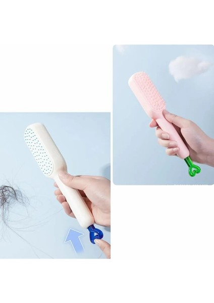 Kendini Temizleyen Saç Tarağı Masaj Etkili Elektriklenmeyi Önleyen Statik Saç Fırçası Tarak fırsatları