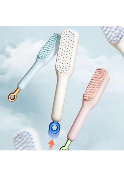 Kendini Temizleyen Saç Tarağı Masaj Etkili Elektriklenmeyi Önleyen Statik Saç Fırçası Tarak indirimleri