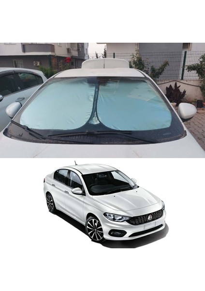 Fiat Egea Için Uyumlu Titanyum Gümüş Oto Güneşlik fiyatları
