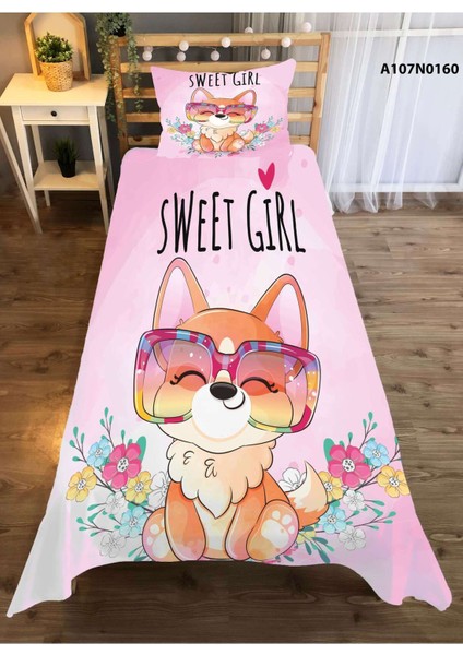 Renkli Kedi Temalı Çocuk ve Bebek Odası Seti: Perde, Yatak Örtüsü, Halı, Duvar Saati, Yastık, Kılıf