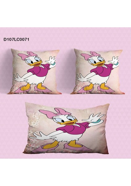 Mavi Mickey Mouse Çocuk ve Bebek Odası Seti (Perde, Yatak Örtüsü, Duvar Saati, Yastık, Kılıf)