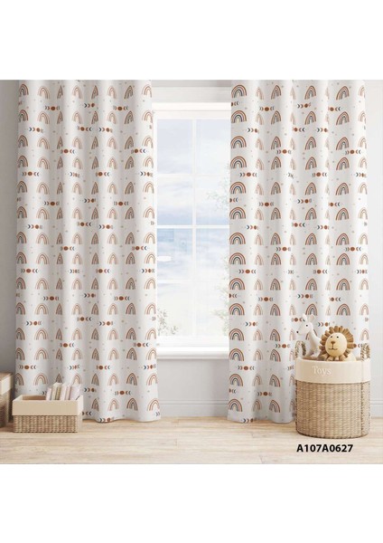 Gökkuşağı Bulutlar Temalı Çocuk ve Bebek Odası Seti, Perde, Yatak Örtüsü, Duvar Saati fiyatları