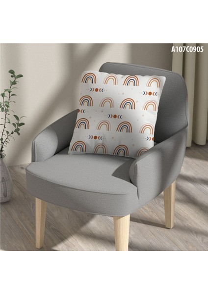 Gökkuşağı Bulutlar Temalı Çocuk ve Bebek Odası Seti, Perde, Yatak Örtüsü, Duvar Saati fırsatları